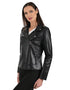 Chamarra Biker Nine West para Mujer en Piel Sintética color Negra.